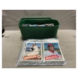 Packs Of 1985 Topps Large Baseball Cards, Tub