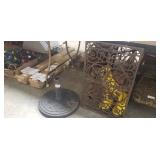 (1) Umbrella Stand & (1) Cast Iron Heat Vent