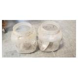 (2) Vintage Glass Jars