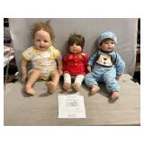 (3) Realistic/Collector Baby Dolls