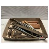 Pipe Wrenches, Pry Bar, File & Asst. Tools