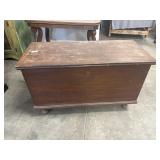 Dovetailed Wooden Blanket Chest