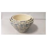 Vintage Stoneware Nesting Bowl Set (3), RRP Co.,