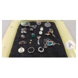 Tray Of Assorted Jewelry