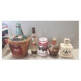 Tray Of Assorted Vintage Bottles, Steins & (1)