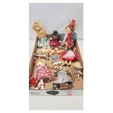 (9) Assorted Button Rag Dolls