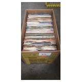 Box Of Assorted Vintage "45" Records (Assorted