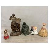 Vintage Wolf Original Inuit Sculpture, Metal