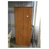 Wood Tone Storage Cabinet