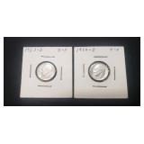 (2) U.S. Silver Dimes (1963-D & 1964-D/90% Silver)