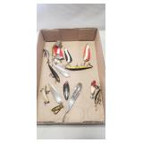 Tray Of Assorted Vintage Fishing Lures