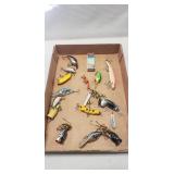 Tray Of Assorted Vintage Fishing Lures