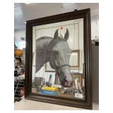 Mirror-Backed Horse Wall Art