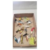 Tray Of Assorted Vintage Fishing Lures