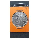 (1) U.S. 1943 Silver Walking Liberty Half Dollar