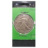 (1) U.S. 1946 Silver Walking Liberty Half Dollar