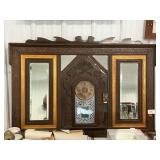 Early 19th Century Wooden Overmantel Mirror