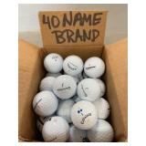 (40) Name Brand Golf Balls