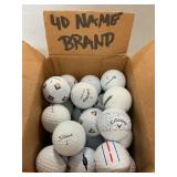 (40) Name Brand Golf Balls