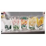 (5) Vintage Peanut Butter Glasses