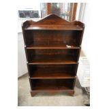 Vtg Wood Multi-Compartment Shelf