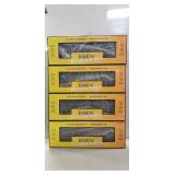 (4) Rail King O-27 Scale Passenger Train Cars