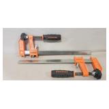 (2) Jorgensen Steel Bar Clamps