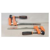 (2) Jorgensen Steel Bar Clamps