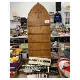 Wooden Church Hymn Board, Assorted Signs, Numbers