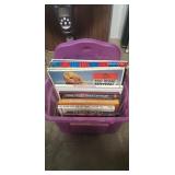 Box Lot Of Assorted Books, (9) Albums/Records &