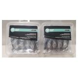 (2) Packs Of 3" Half Round Foot Pulls (20 Total