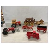 Cast Iron Stagecoach, Truck, Hay Wagon, Die-Cast