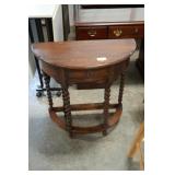 Vtg Wood Drop-Leaf Gateleg Table