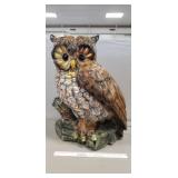 Ceramic Lighted Owl Figure (21" Tall)