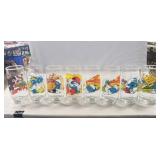 (8) Assorted "Smurf" Collector Glasses