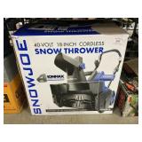 Sno Joe 18ï¿½ Cordless Snow Thrower