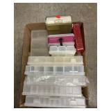 Box Lot Of Plastic Organizers