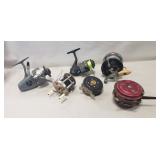 Tray Lot Of (6) Assorted Fishing Reels