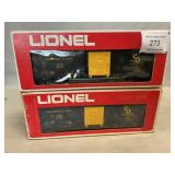 Pair Of Lionel C & O Box Cars