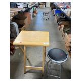 Wooden Folding Table Folding Stool