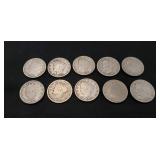 (10) U.S. Liberty Head "V" Nickels
