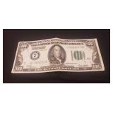 (1) U.S. 1928 One Hundred Dollar Bill