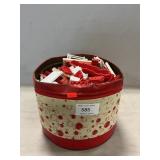 Can Full Of Plastic Building Pieces