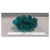 Vintage Teal Blue Lucite Grape Cluster