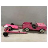 Vote rage Nyl t Pink Ford Bronco W/2 Trailers