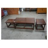 Dark Wood Coffee & Nesting Tables