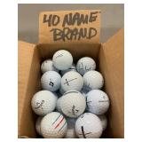 (40) Name Brand Golf Balls