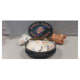 Vintage Tin Of Assorted Collector Stamps