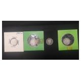 (3) U.S. Barber Silver Dimes (1909-O, 1911-D &