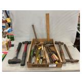 Lot Of Hammers & Assorted Tools